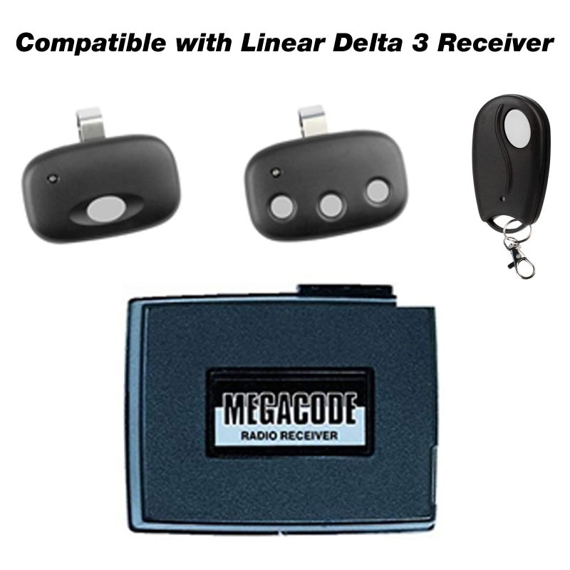 GARAGE STOP Keychain Garage Door Remote for Linear Mega Code (ACT-31B) - Image 3